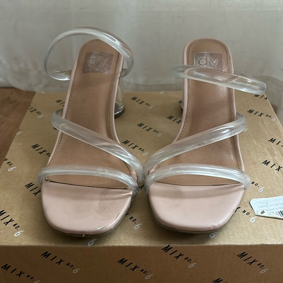 Dolce Vita Myla Clear Heels - Picture 1 of 2